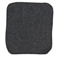 281 - Men's Charcoal Herringbone Tweed Wool Tie & Handkerchief 2"