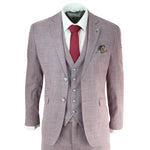 Mens Blush Pink Summer Linen Suit