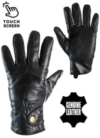 KK IMG 6060 Mens Real Leather Winter Gloves Thermal Lined Warm Driving Gift Touch Screen