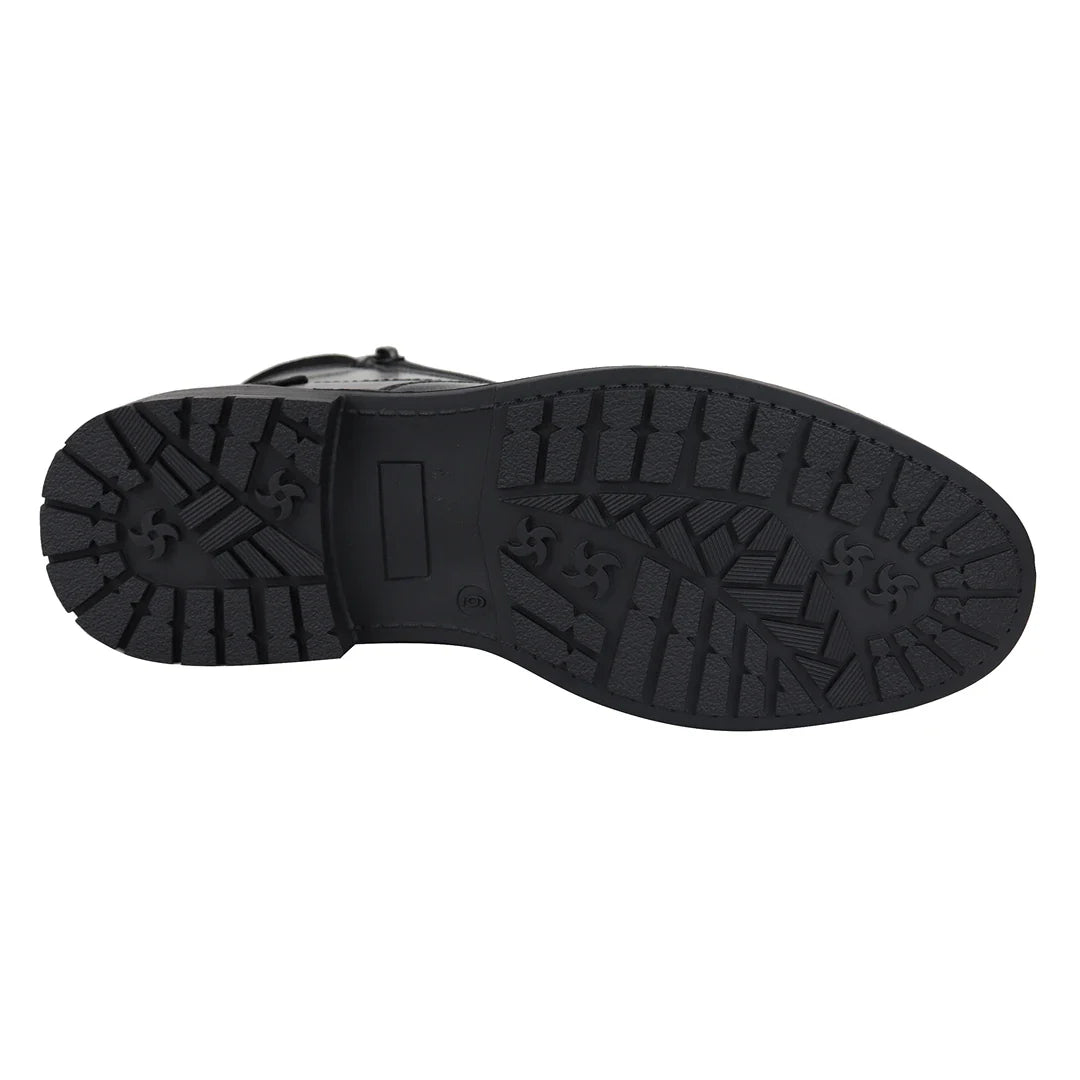 Men's Lace Up Black Ankle Boots