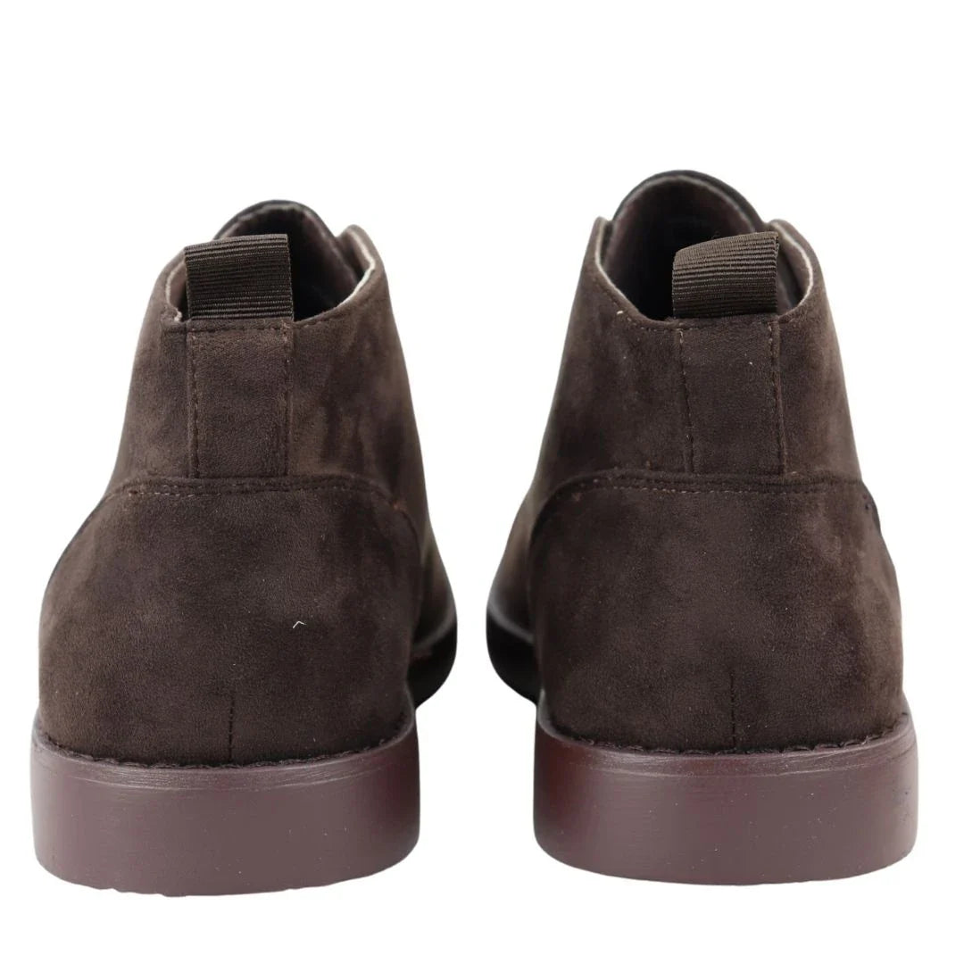 Mens's Chukka Desert Lace Up Brown Ankle Boots