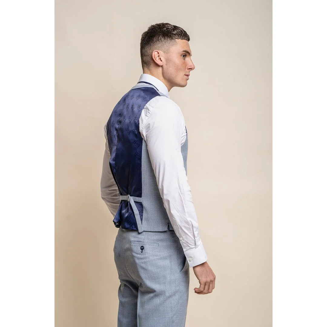 Miami - Men's Summer Light Blue Waistcoat