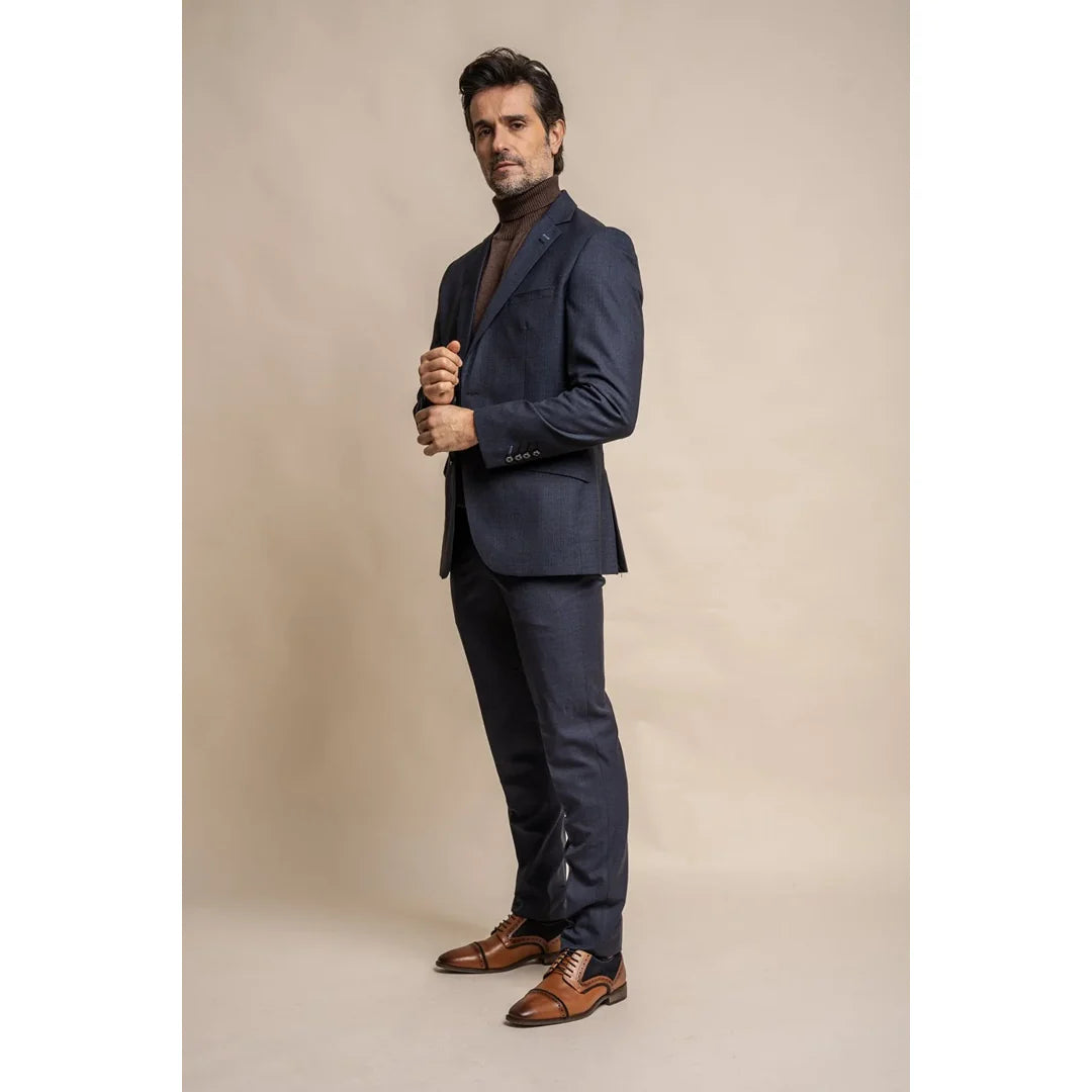 Seeba - Men's Classic Navy Blue Blazer