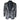 STZ64-65 - Men's Velvet Paisley Floral Blazer Silver Black Tuxedo Jacket