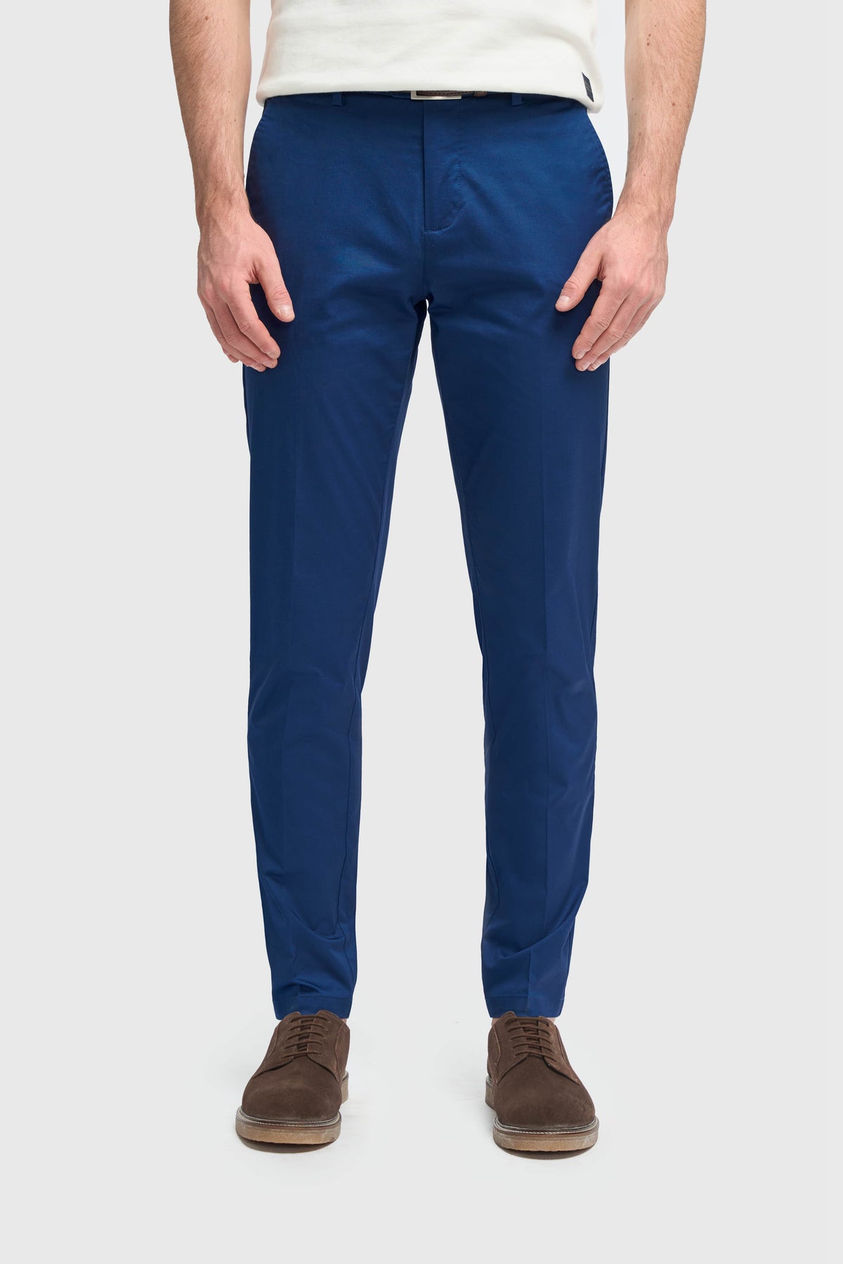Mario - Férfi nyári kék elegáns nadrág