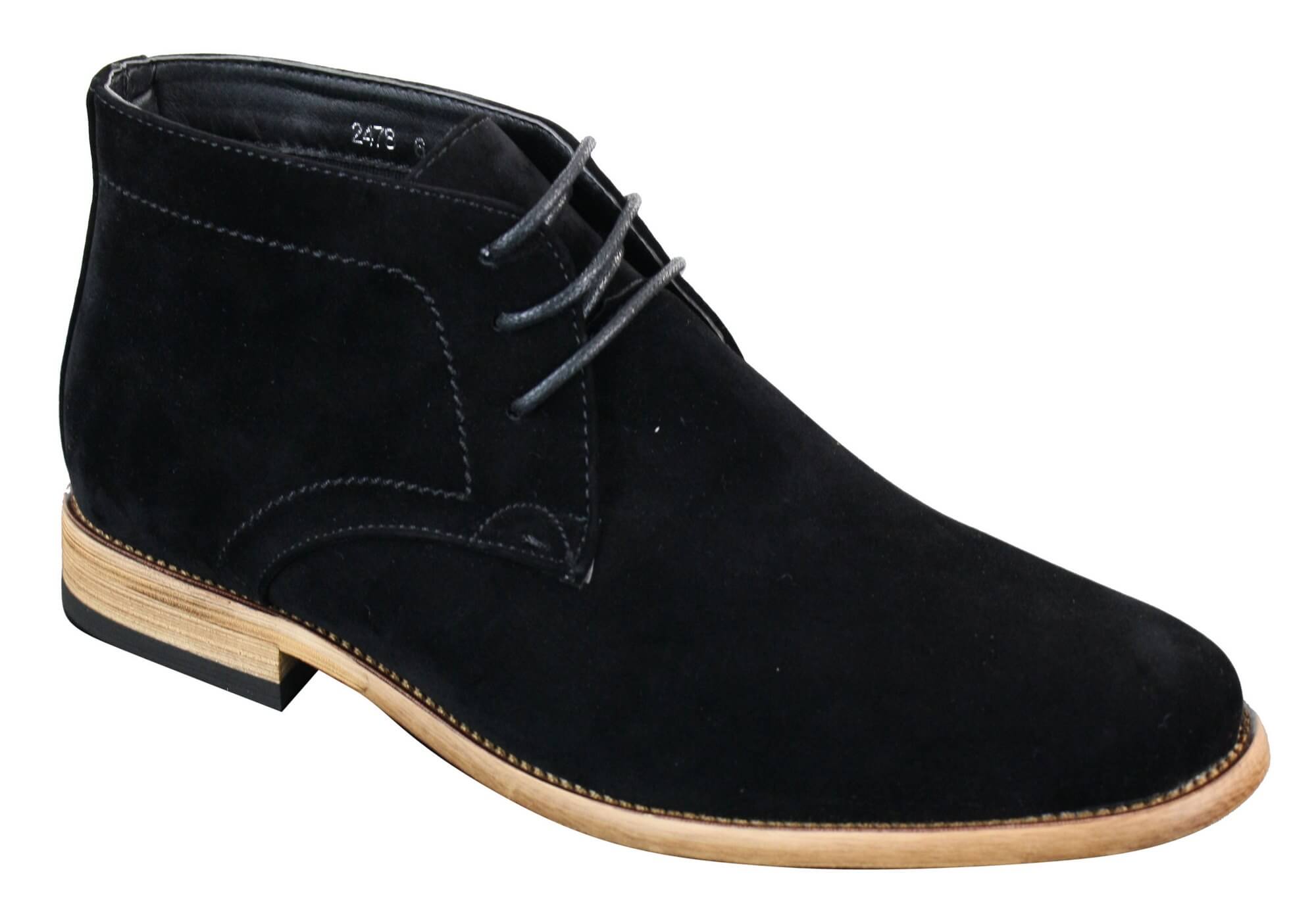 Mens PU Suede Ankle Boots