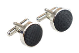 Satin Silk Textured Black Tie Gift Set Pocket Square Cuff Links Tie Matt Satin