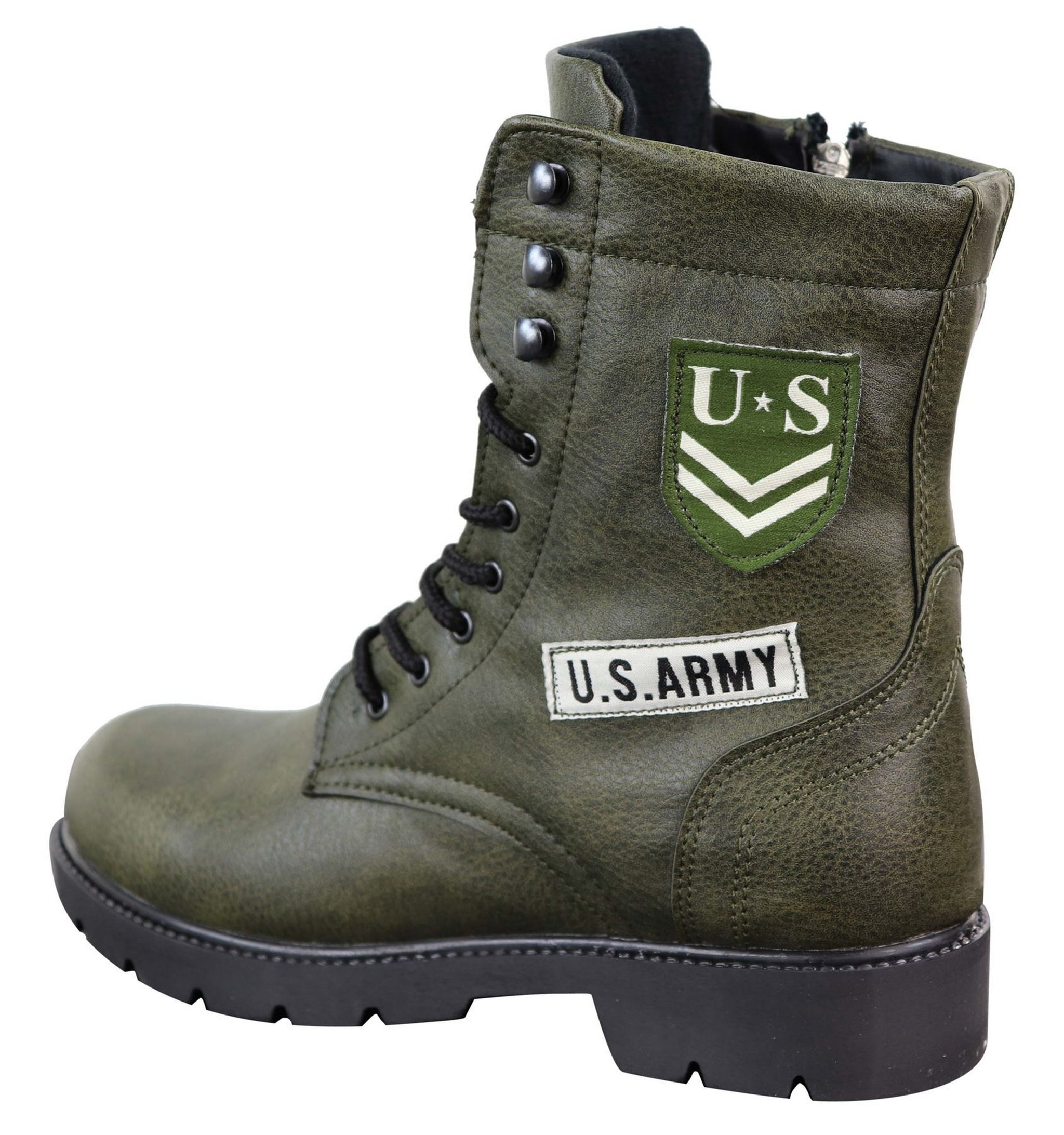 Mens U.S. Army Style Ankle Boots