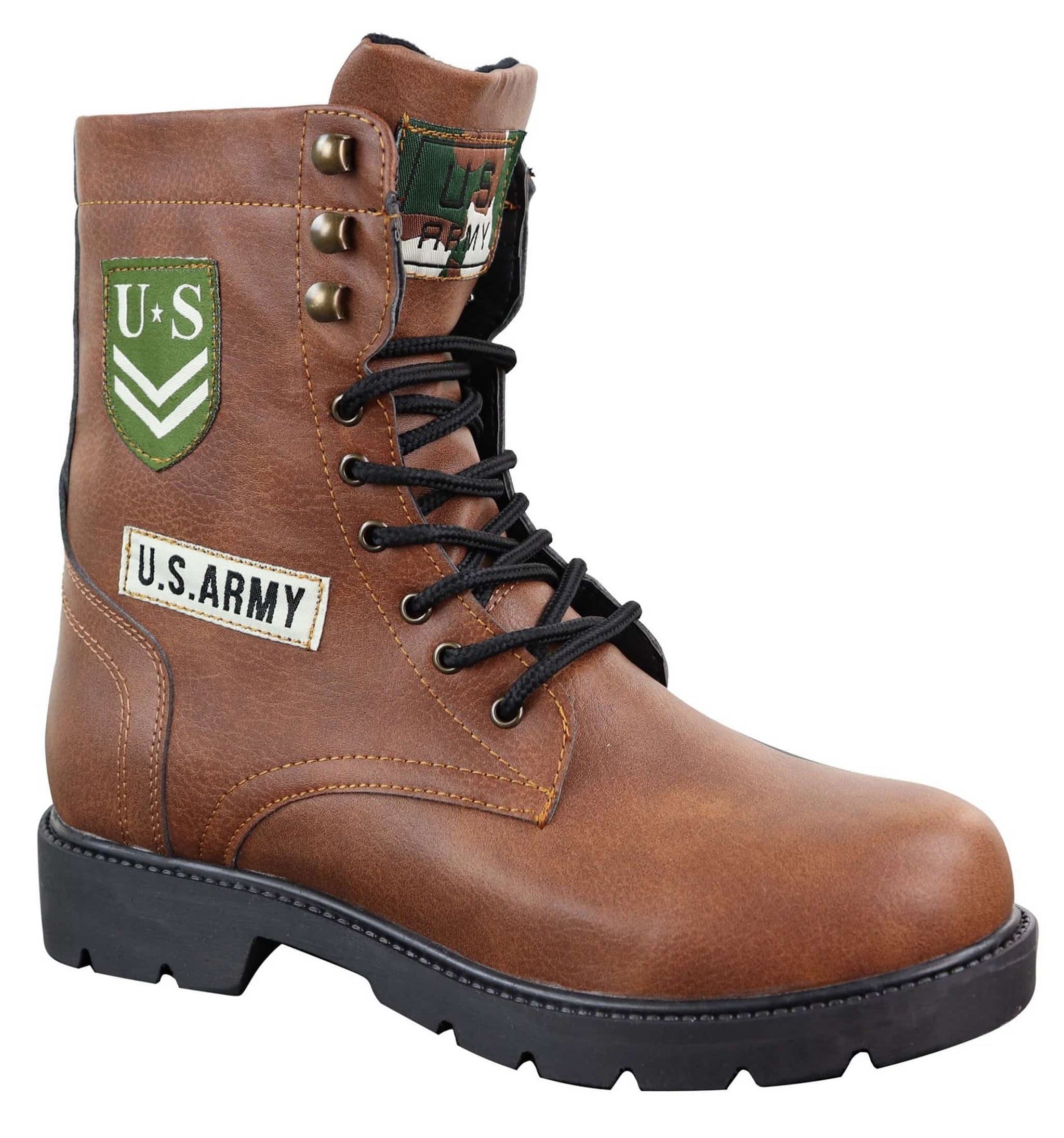 Mens U.S. Army Style Ankle Boots