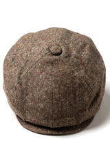 8 paneles Baker fiú sapka Shelby kalap gyapjú tweed klasszikus barna borotva