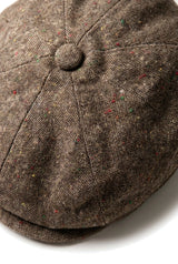 8 paneles Baker fiú sapka Shelby kalap gyapjú tweed klasszikus barna borotva