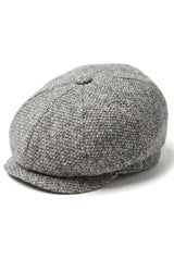 8 paneles Baker fiú sapka Shelby kalap gyapjú tweed klasszikus világosszürke borotva