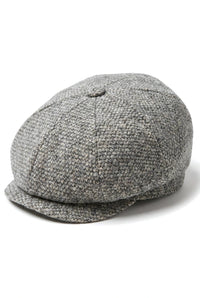 8 paneles Baker fiú sapka Shelby kalap gyapjú tweed klasszikus világosszürke borotva