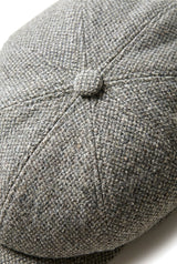 8 paneles Baker fiú sapka Shelby kalap gyapjú tweed klasszikus világosszürke borotva