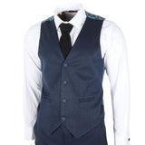 IM07 - Men's 3 Piece Navy Blue Classic Suit