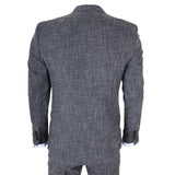 IM33 - Férfi fekete, háromrészes, szabott öltöny