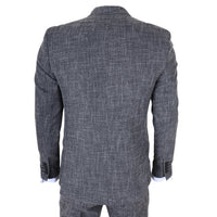 IM33 - Férfi fekete, háromrészes, szabott öltöny