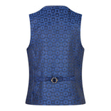 Boys Marc Darcy 3 Piece Suit Grey Prince Of Wales Blue Check Vintage Retro