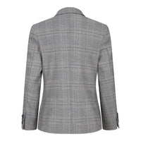 Boys Marc Darcy 3 Piece Suit Grey Prince Of Wales Blue Check Vintage Retro