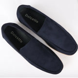 Men's Slip On Navy Lightweight Suede Loafers