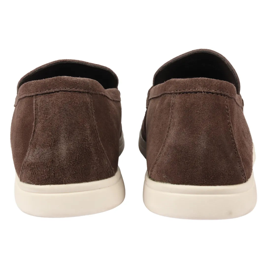 Men's Suede Brown Slip On Comfort Fit Loafers