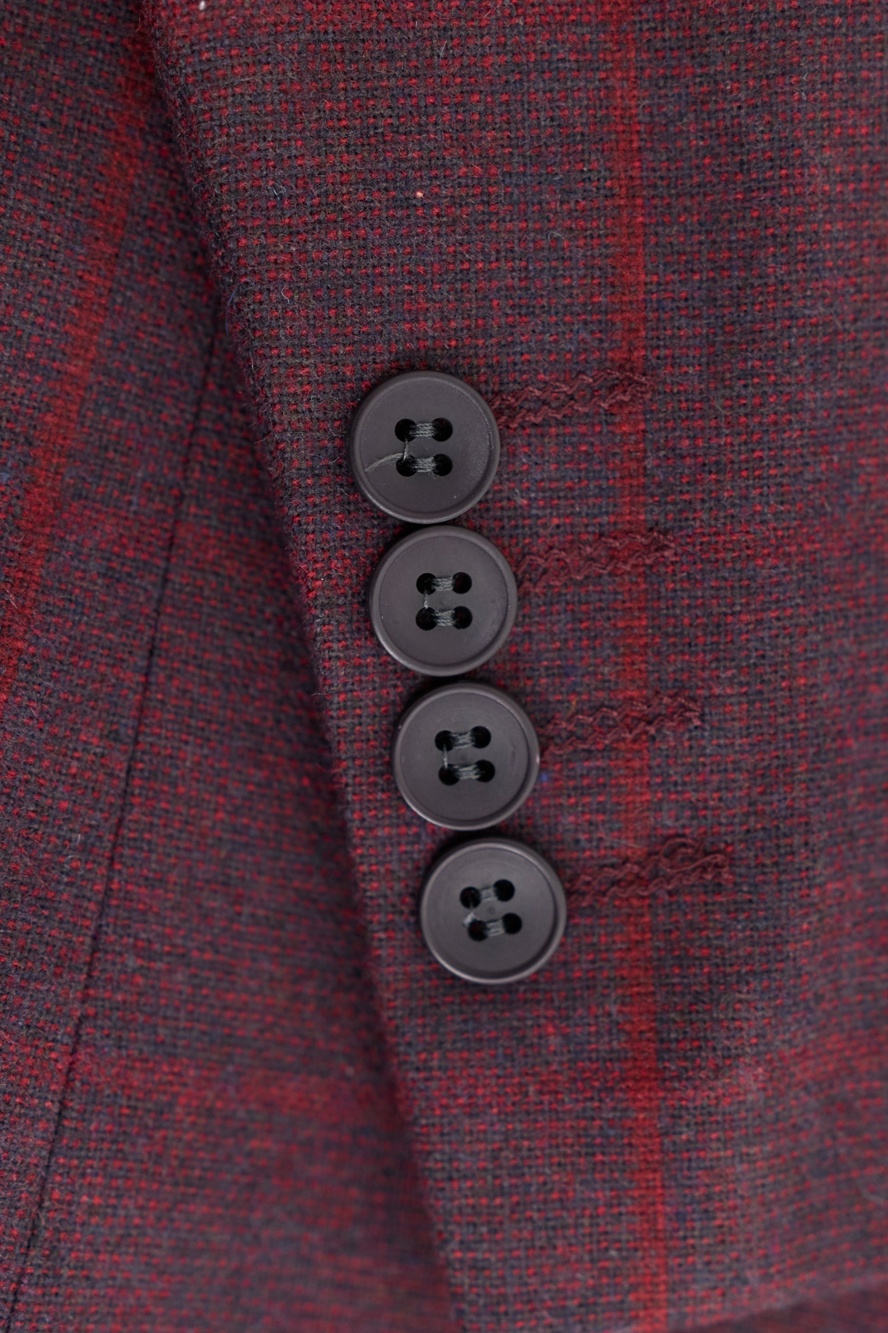 Férfi háromrészes öltöny gyapjú tweed öltöny szilvakék kockás 1920-as évekbeli Gatsby