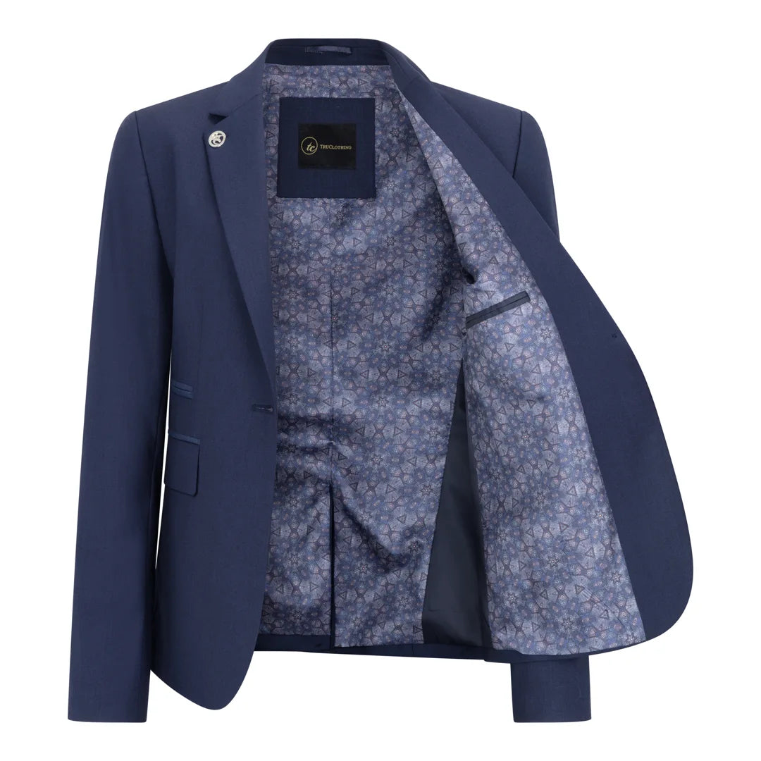 TPW-14 - Női 3 részes, egyszínű sötétkék öltöny