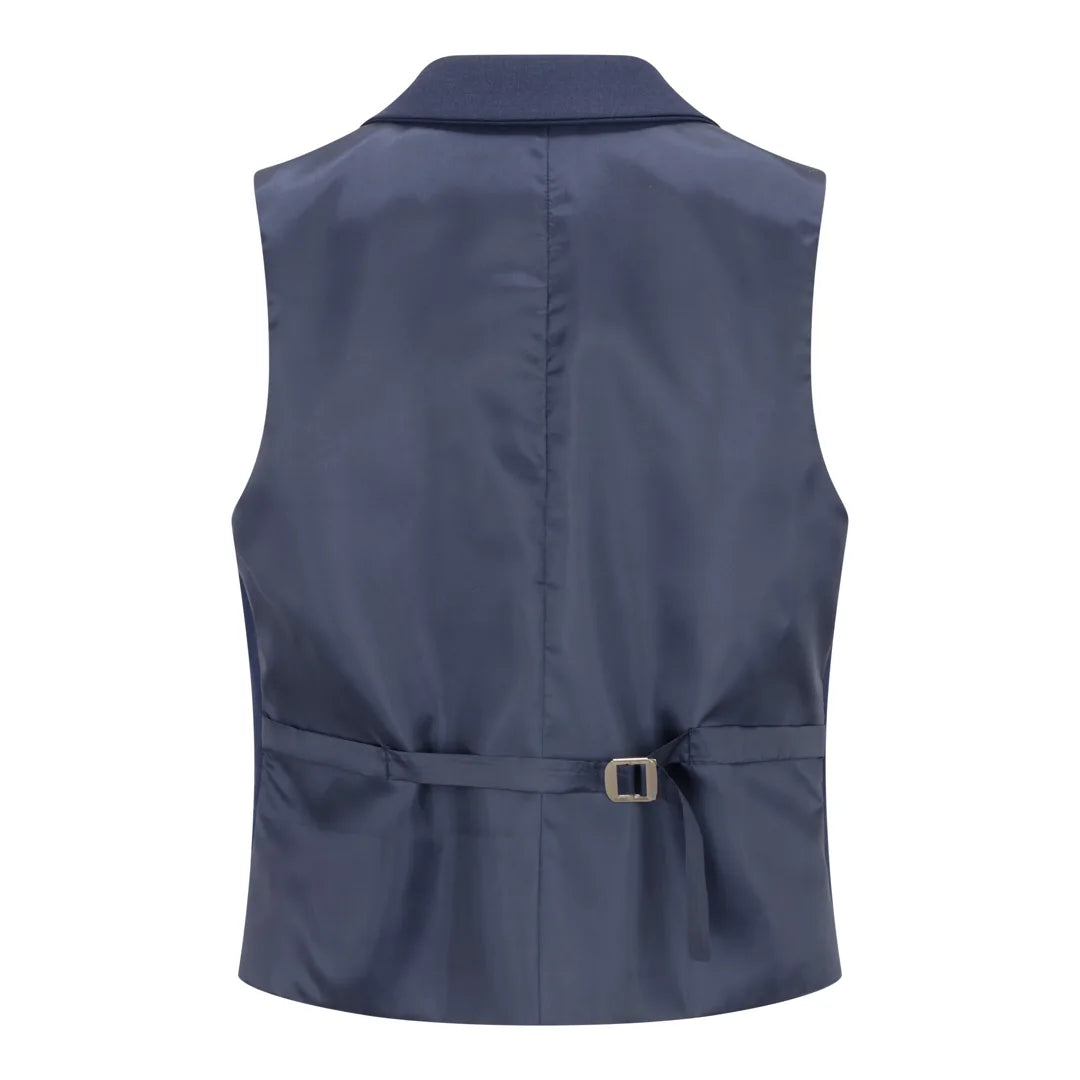 TPW-14 - Női 3 részes, egyszínű sötétkék öltöny