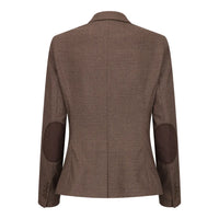 TPW50 - Női barna, háromrészes, kockás kosztüm Wales hercege mintával