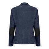 TPW52 - Női sötétkék, háromrészes, kockás kosztüm Wales hercege mintával