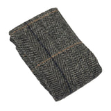 Albert - Men's Grey Herringbone Tweed Check Bow Tie