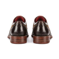 Arlo - Férfi barna bőr tweed brogue cipő