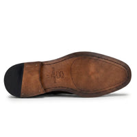 Arlo - Férfi barna bőr tweed brogue cipő