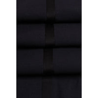 Aspen - Men's Plain Navy Classic Trousers
