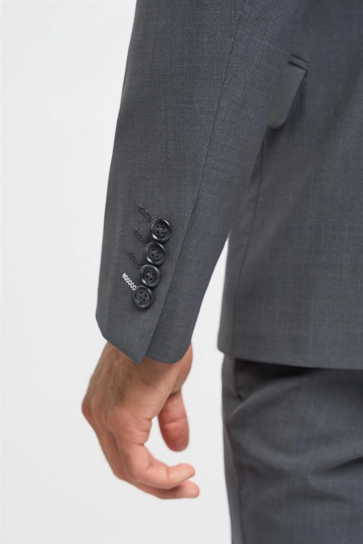 Bond - Férfi szénszürke, szabott szabású blézer