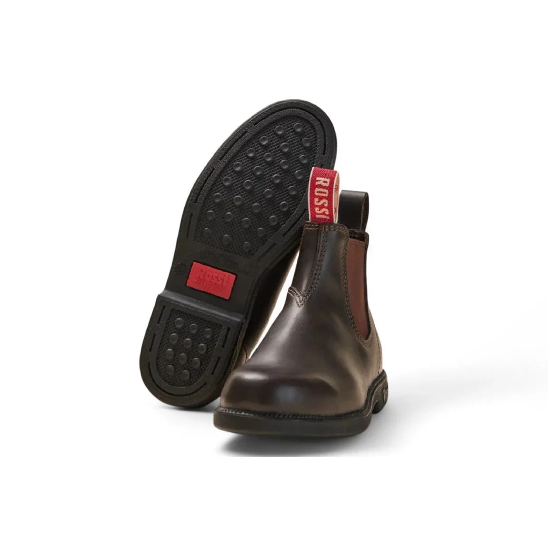 Booma 607 - Barna bőr Chelsea csizma