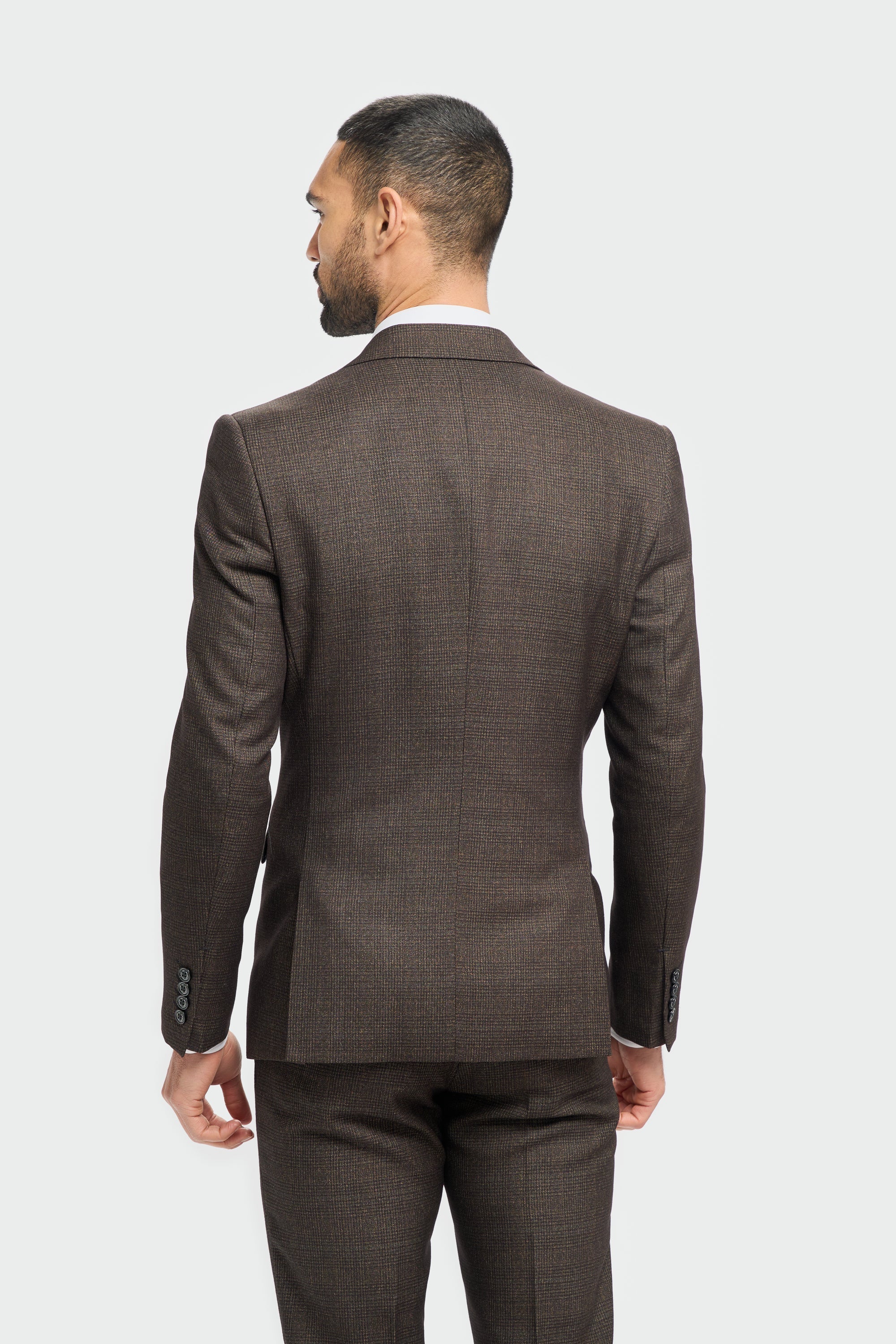 Caridi - Férfi barna tweed blézer