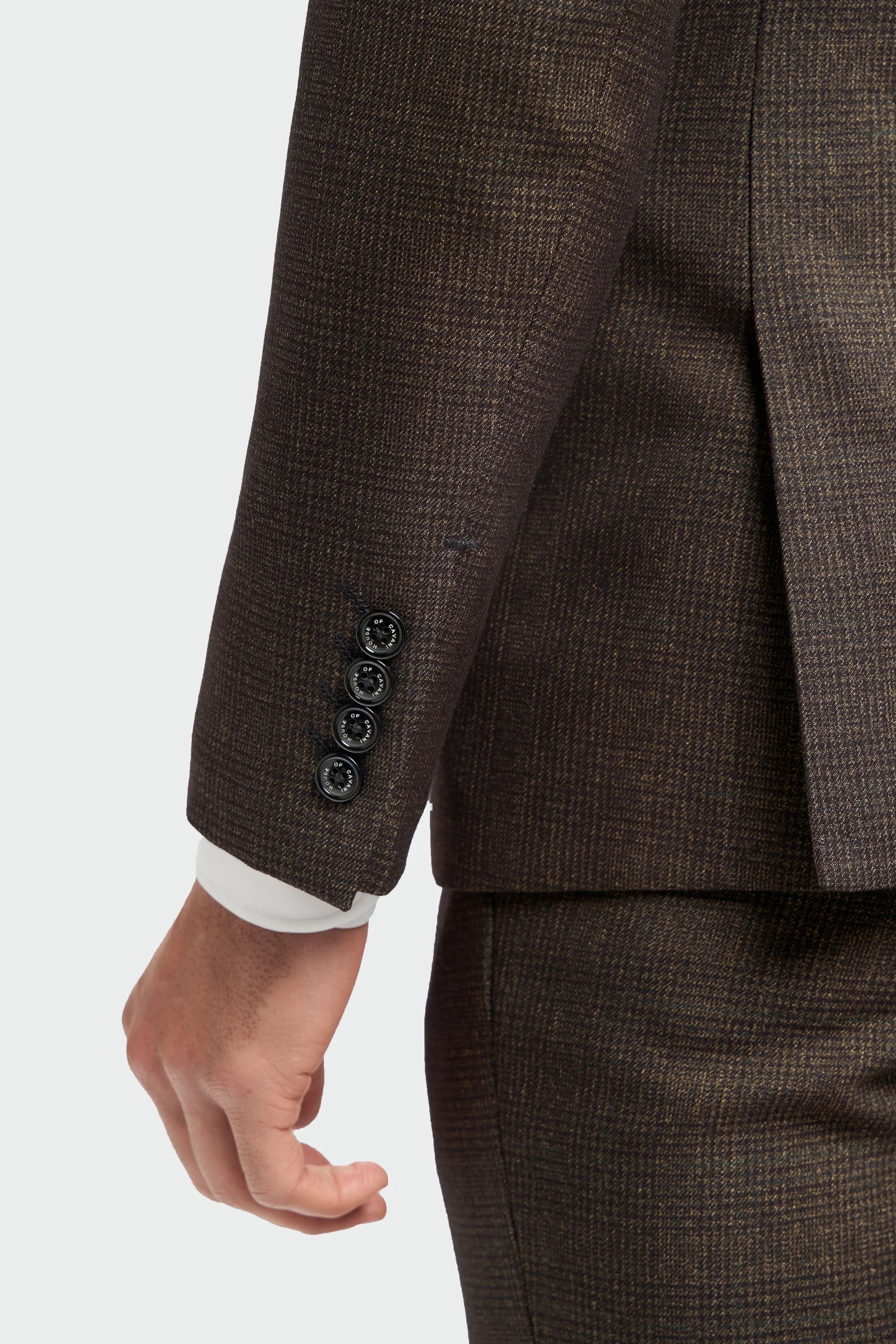Caridi - Férfi barna tweed blézer