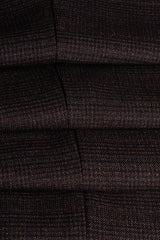 Caridi - Férfi barna tweed nadrág