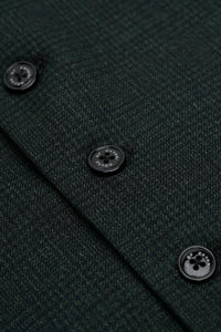 Caridi - Férfi olívazöld tweed mellény