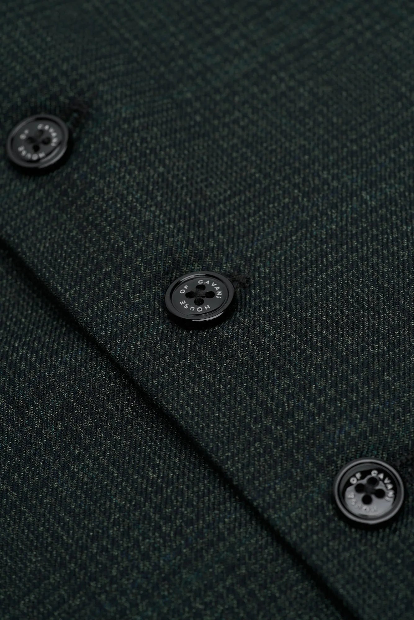 Caridi - Férfi olívazöld tweed mellény