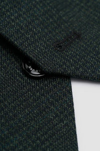 Caridi - Férfi olívazöld tweed mellény