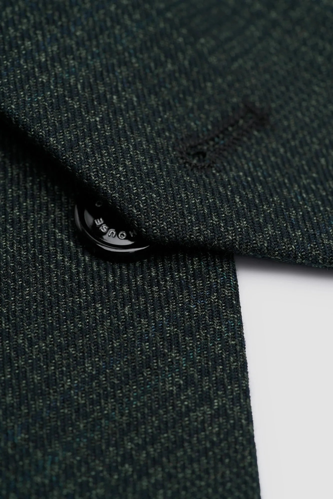 Caridi - Férfi olívazöld tweed mellény