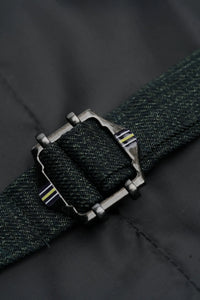 Caridi - Férfi olívazöld tweed mellény