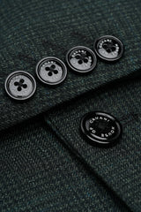 Caridi - Férfi olívazöld tweed blézer