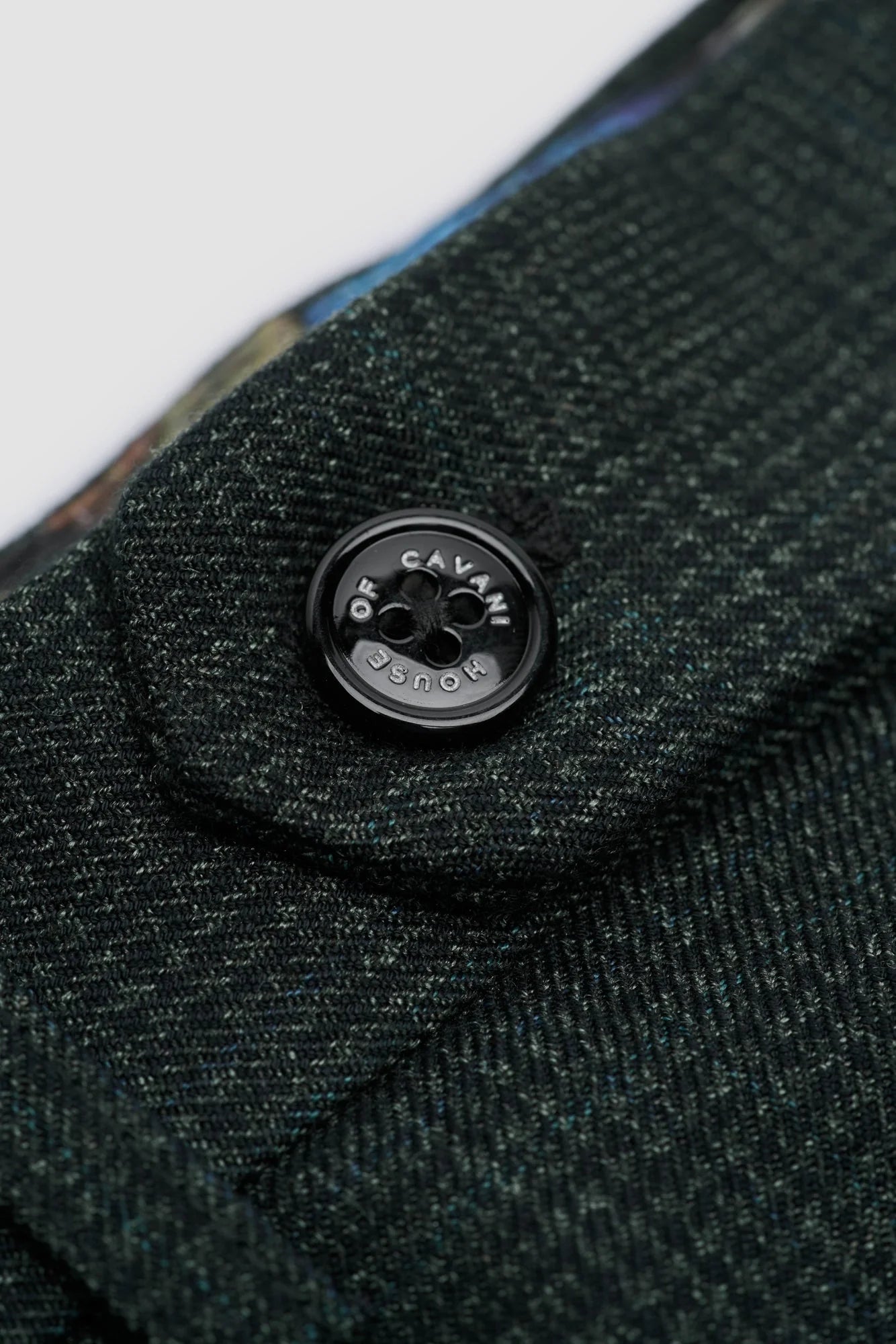 Caridi - Férfi olívazöld tweed nadrág