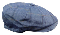 Men's 8 Panel Peaky BlindersTweed Flat Cap - Cavani Connall
