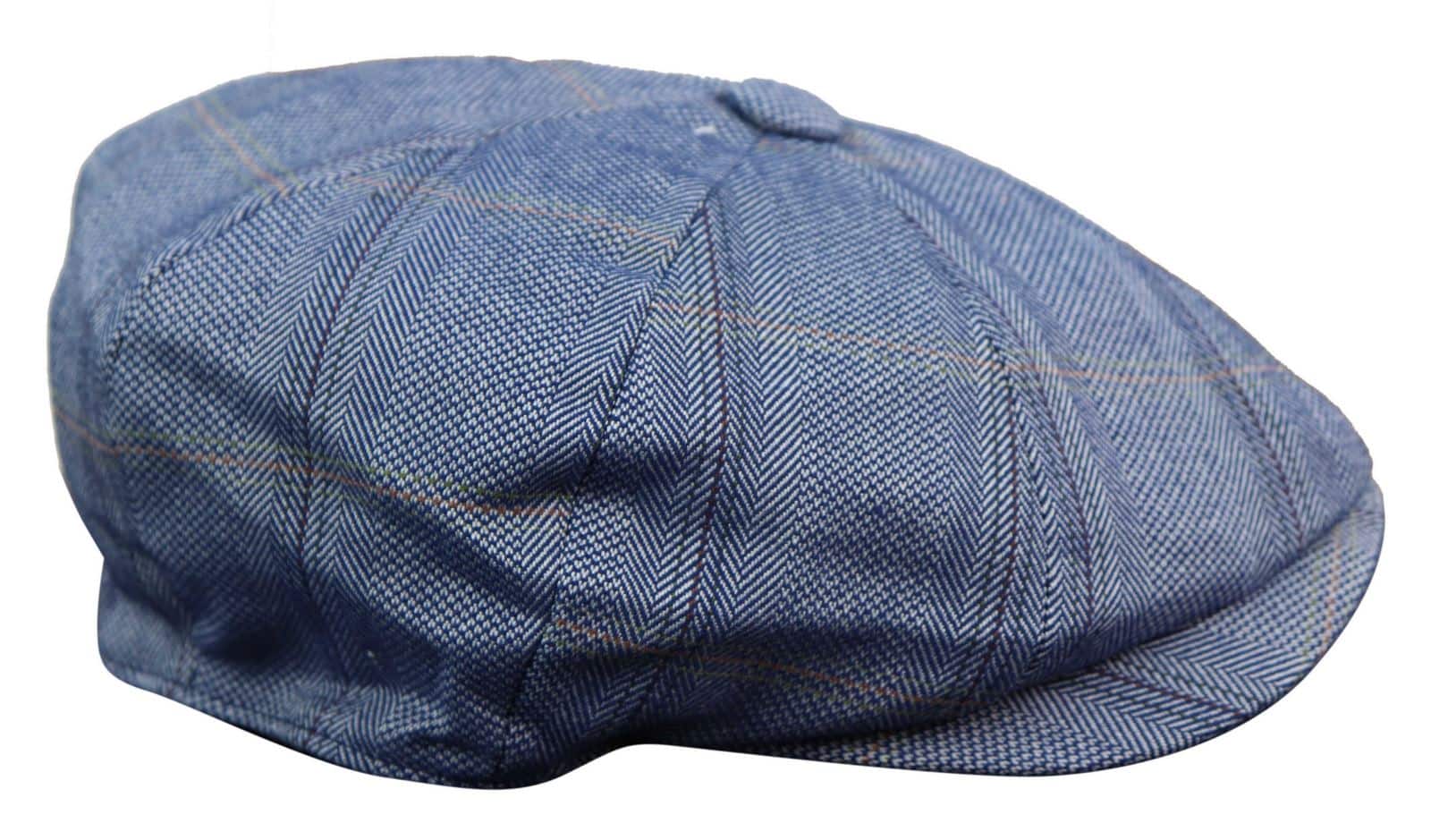 Men's 8 Panel Peaky BlindersTweed Flat Cap - Cavani Connall