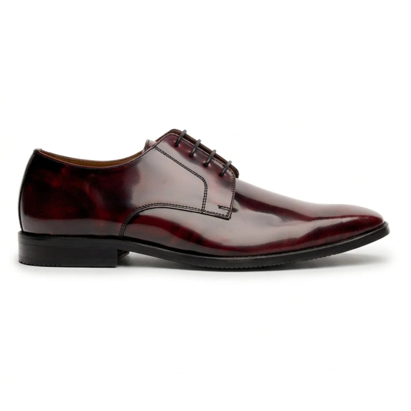 Chester - Férfi bordó, fényes, polírozott Derby cipő