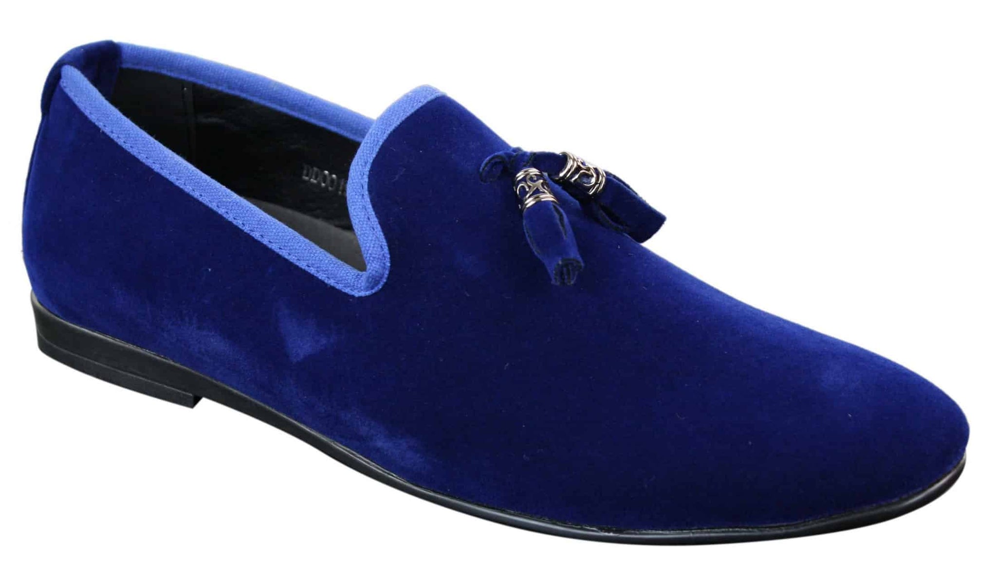 Elong dd0019 - Mens Velvet Slip On Suede Tassle Driving Shoes Loafers Smart Casual Wine Navy